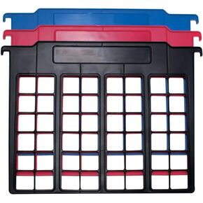 Advantus File and Folder Dividers, 3-Count, Red/Blue/Black (50912)