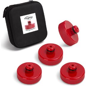 Tesla Jack Pad, Polyurethane Lift Jack Pucks for Tesla Model 3 S X Y, 4pcs Jack Pad Accessories with Portable Storage Case for Tesla Vehicle Protects Battery & Chassis Floor Jack