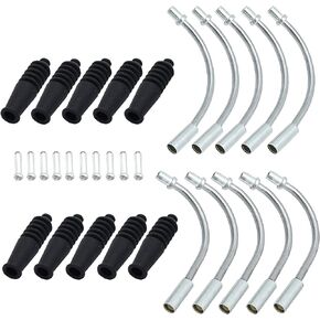 Bike V Brake Noodle Cable Guide Pipe Rubber Boots Bicycle Cycling 10 Sets (30Pcs)