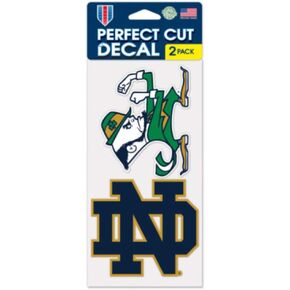 Wincraft NCAA Notre Dame Perfect Cut Decal (Set of 2), 4" x 4"