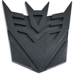 Transforming Auto Robot Decepticon Auto Emblem - [Black][3 1/2'' Tall]