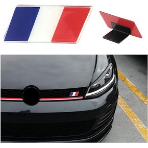 Ziciner 3D British Flag Emblem Badge with L Shaped Mounting Bracket, Auto Front Fender Badge Sign Emblem, Car Front Grill Bumper Decoration, Compatible with European Vehicles