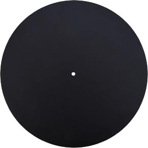 Leather Turntable Slipmat 12 inch, Leather Record Pad Multifunctional Record Mat Turntable Antistatic for Pad Felt for Reduce Vibration(Thickness 1.5MM)