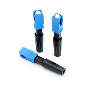 10pcs LC MM Fiber Optic Quick Connectors Multi Mode Fiber Mechanical Fast Connectors Adapter for 0.9/2.0/3.0mm multimode Fiber Round Cable