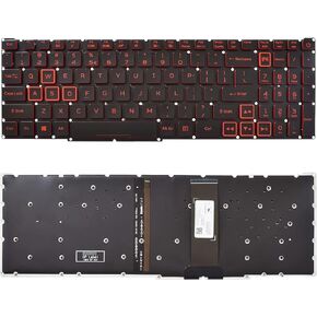 Replacement Keyboard with Backlit Compatible with Acer Predator Helios 300 PH315-52 PH315-53 PH317-53.Acer Nitro 5 AN515-43 AN515-54 AN517-51.Acer Nitro 7 AN715-51