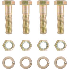 CURT 48333 Pintle Hitch Mount 1/2-Inch Hardware Kit, 4 Bolts, Yellow Zinc, Grade 8