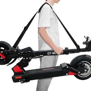 Kick Scooter Straps, Adjustable Carrying Strap with Non-Slip Shoulder Pad, Compatible with Segway Es1/es2/es2 Pro/es4/f30/f40/e8/e10/c10/e22/e25/max Mijia M365 (Black)