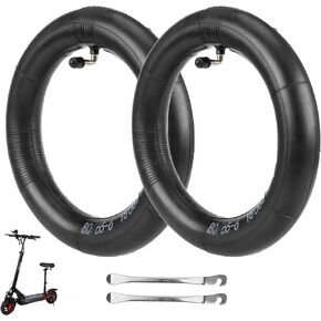 80/65-6 10x2.5 Inner Tube Replacement for Kugoo M4 Pro, Speedual Zero 10X, and More - Thickened, Durable Butyl Rubber Tube with Elbow Valve - 10-Inch 255 * 80 Tire Compatibility