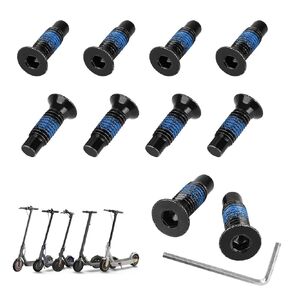Scooter Forehead Head Screw Accessories - Carbon Steel Fixed Screw Kit (10 PCS) Compatible with Xiaomi M365 1s Pro Mi3 Ninebot Max G30/ES Series F Series Electric Scooter