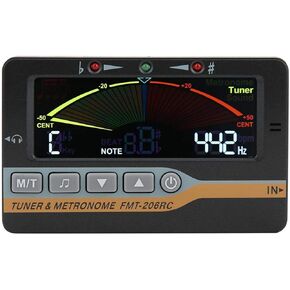 Metronome Tuner, LCD Display 3in1 Digital Metronome Tone Generator Multifunction Beat Device with Chromatic Tuning Modes Clip Pickup for All Musical Wind Instruments Guitar Bass Violin Ukulele Flute