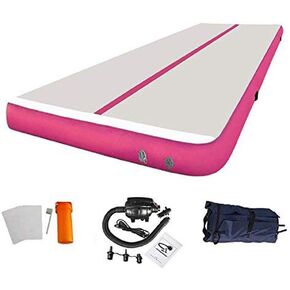 10ft 13ft 16ft 20ft Inflatable Gymnastics Air Mat Tumble Track Tumbling Mat with Pump for Gym/Home/Yoga/Training/Kids/Sport/Taekwondo/Game