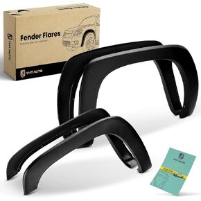 YHTAUTO OE Factory Style Fender Flares w/Hardware Kit Compatible with Chevy Silverado & GMC Sierra 1500/2500 1999-2006, 1500 HD/2500 HD/3500 2001-2006, Classic 2007, Fleetside, NOT Fit Dually Model