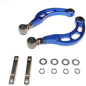 Godspeed Adjustable Rear Camber Kit w/Control Arms Gen2-2006 2007 2008 2009 2010 2011 8th Honda Civic Dx/lx/ex/si All Fa1 / Fa5 / Fg1 / Fg2 / Fd2 / Fd5 (Blue)