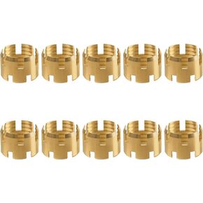 Brass DOT Air Brake Hose End Fitting Sleeve Tube, Sleeve Tube for Hose End Connector, 3/8" Air Brake Hose End Fitting Repair Tube (Pack of 10)