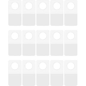 Cinvo 300 Pieces Hook Hang Tabs Self Adhesive Round Hole Hanging Tabs Clear Invisible Display Tabs for Retail Store Small Handmade Business Items Storing (1.57" x 1")