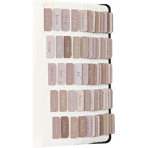 Bible Tabs, Bible Study Journaling Supplies, Large Print Bible Tabs for Women and Men, 66 Bible Index Tabs Old and New Testament, Bible Accessories, Include 14 Blank Bible BookTabs - Brown