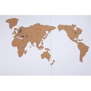 لوحة الفلين لخريطة السفر العالمية للمسافرين، الجميع، ديكور جداري للمنزل والمكتب للهدايا in Kuwait