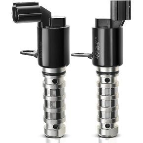 A-Premium 2-PC Intake & Exhaust Engine Variable Valve Timing (VVT) Solenoid Compatible with Hyundai Santa Fe Sonata Tucson & Kia Forte Optima, Replace# 243552G500 243752G500