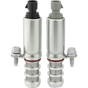 Pair Intake & Exhaust Camshaft Position Actuator Solenoid Valve Kit for Chevy Captiva Cobalt Equinox HHR Impala Malibu GMC Terrain Pontiac G5 Saturn Vue Buick Regal 2.0 2.2 2.4L 12655420 12655421
