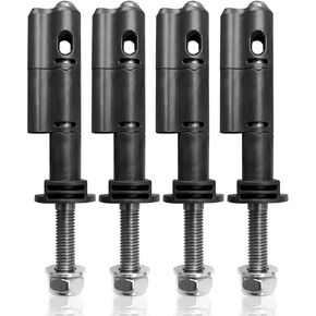 Mounting Pin Kits Compatible with MaxTrax MKII Recovery Traction Boards, Lockable Safety Mount Pins, 4 Pcs