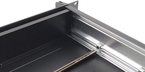 صندوق Cheval مصنوع من الألومنيوم بالكامل متعدد الأغراض مزود بحامل إلكتروني مقاس 19 بوصة، مبدد حراري من الألومنيوم 2U-D2 (حجم الخزانة: العرض 425 × الارتفاع 83.1 × 335 مم.) حزمة مسطحة مع زوج واحد من شريط تثبيت الألومنيوم. in Kuwait