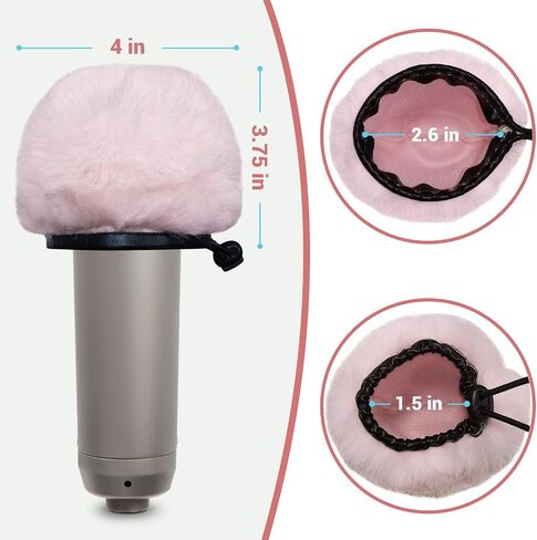 Cubilux Windscreen Set Compatible with Rode NT1-A Microphone, Foam and Furry Wind Muff, Windshield, Dead Cat, Pop Filter for NT1A in Saudi Arabia