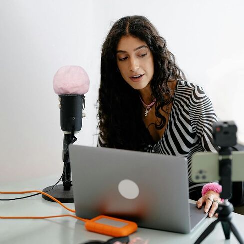 Cubilux Windscreen Set Compatible with Rode NT1-A Microphone, Foam and Furry Wind Muff, Windshield, Dead Cat, Pop Filter for NT1A in Saudi Arabia