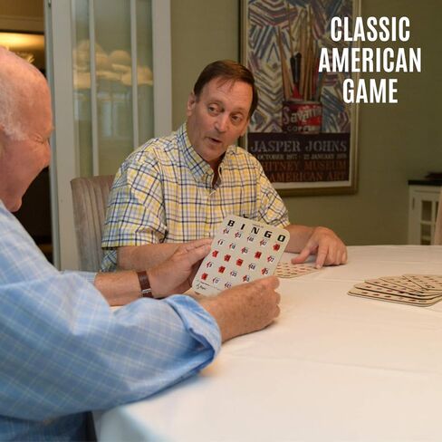 Regal Bingo Finger-Tip Shutter Bingo Cards Set w/Sliding Windows - 10 Bingo Shutter Cards, 75 Reusable Calling Cards, 1 Master Board - Ideal for Family Fun Night - No Chips & Daubers Needed - Green in Kuwait