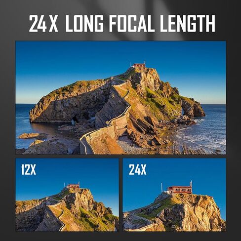 33MP DSLR Photography Camera Kit with Autofocus and 1080P HD - Ideal Vlogging Camera, Includes 24X Telephoto and 0.5X Wide Angle Lenses, Perfect for Beginners in Saudi Arabia