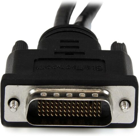 StarTech.com DMS 59 Splitter Cable - 8in - DMS 59 to 1 x DVI / 1 x VGA - Y Cable - DMS 59 to VGA - Monitor Splitter Cable - DMS 59 Cable (DMSDVIVGA1),Black in Saudi Arabia