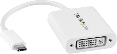 محول StarTech.com USB C إلى DVI - أسود - 1920x1200 - محول فيديو USB من النوع C لشاشة / شاشة / جهاز عرض DVI D - الإصدار المطور هو CDP2DVIEC (CDP2DVI) in Saudi Arabia