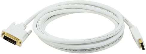 Monoprice 10ft 28AWG DisplayPort to DVI Cable - White in Kuwait