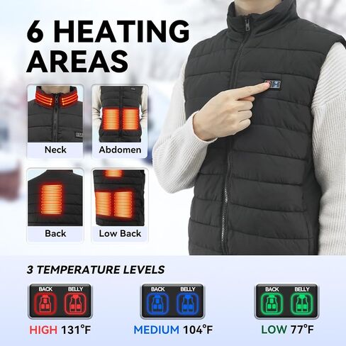 Warm Storm Heated Vest for Women Men with Battery Pack Outdoor in Saudi Arabia