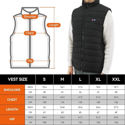 Warm Storm Heated Vest for Women Men with Battery Pack Outdoor in Saudi Arabia