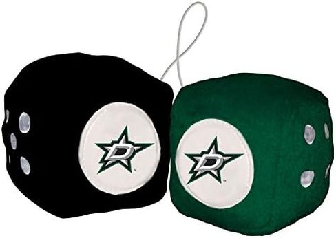 Fremont Die NHL Dallas Stars Automotive Fuzzy Dice, One Size, Multicolor in Saudi Arabia