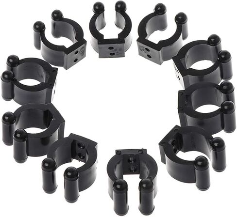 10 قطع من مشابك البلياردو للسنوكر، مشابك لقضيب الصيد ومشبك السنوكر وحامل عصا السنوكر مناسب لتخزين رفوف حمام السباحة (الحجم: L) in Kuwait