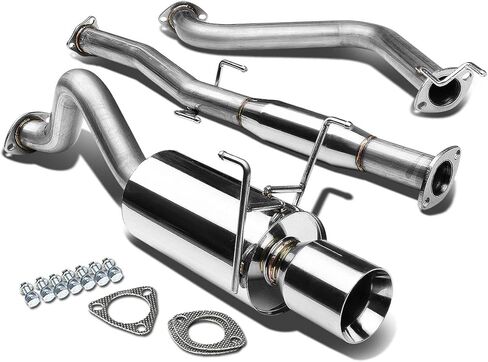 DNA MOTORING CBE-HDS93-NRT Cat Back Exhaust System [Compatible with 93-97 Honda CIvic Del Sol] in Kuwait