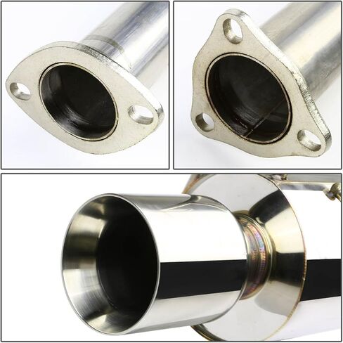 DNA MOTORING CBE-HDS93-NRT Cat Back Exhaust System [Compatible with 93-97 Honda CIvic Del Sol] in Kuwait
