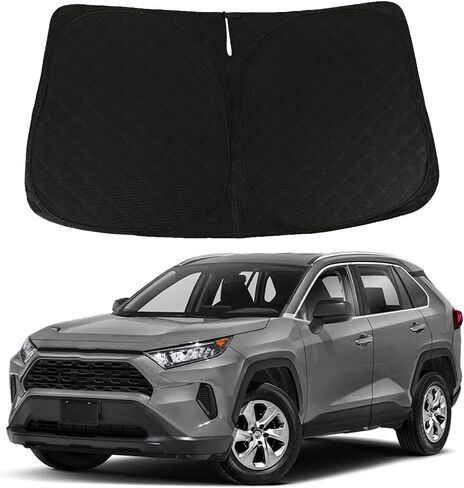 D-Lumina RAV-4 Windshield Sunshade Compatible with 2019 2020 2021 2022 2023 2024 Toyota RAV4 - Foldable Front Window Sun Shade Shield Protector in Saudi Arabia