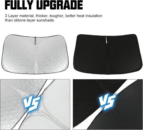 D-Lumina RAV-4 Windshield Sunshade Compatible with 2019 2020 2021 2022 2023 2024 Toyota RAV4 - Foldable Front Window Sun Shade Shield Protector in Saudi Arabia