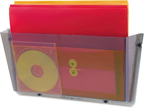 Deflecto Unbreakable DocuPocket، منظم ملفات الحائط، حجم الحروف، شفاف، جيب واحد، 14.5 بوصة × 3 بوصة × 6.5 بوصة (63201) in Saudi Arabia