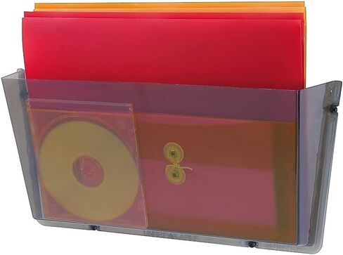 Deflecto Unbreakable DocuPocket، منظم ملفات الحائط، حجم الحروف، شفاف، جيب واحد، 14.5 بوصة × 3 بوصة × 6.5 بوصة (63201) in Saudi Arabia