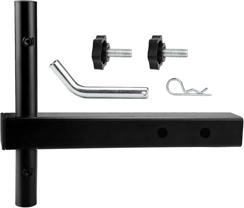 Hitch Mount Flagpole Holder, Denforste Flagpole Hitch Flag Pole with Anti-Wobble Screws, Flag Hitch Mount Universal for 2 inches Receiver, for Jeep, SUV, RV, Pickup, Truck, Camper, Trailer in Kuwait