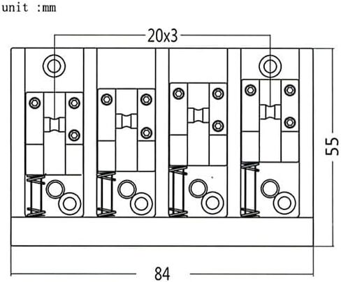 4 سلسلة الكهربائية باس جسر الراقية السرج باس جسر الذيل جبل يناسب باس الغيتار استبدال أجزاء in Kuwait