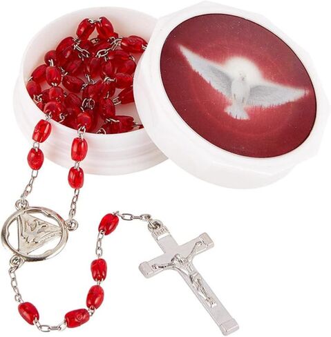 Wowser Come Holy Spirit Confirmation Boxed Set, Religious Gift, Prayer Book, Pendant and Rosary with Case in Saudi Arabia