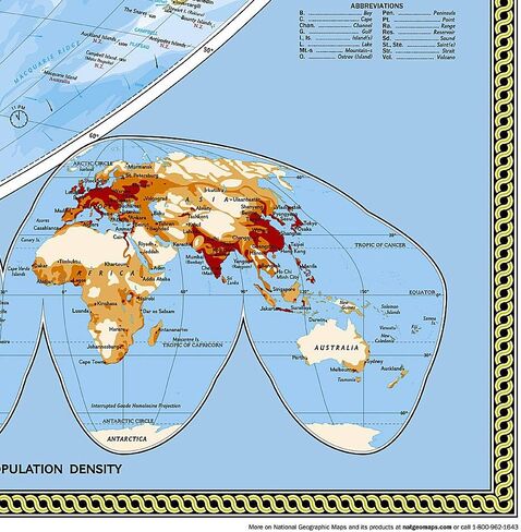 National Geographic World Wall Map - Classic - Laminated (Enlarged: 69.25 x 48 in) (National Geographic Reference Map) in Saudi Arabia