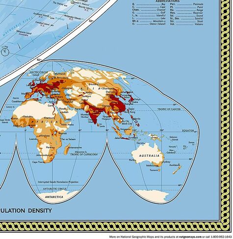 National Geographic World Wall Map - Classic (Mural: 110 x 76.5 in) (National Geographic Reference Map) in Saudi Arabia