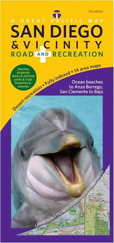 San Diego & Vicinity Road & Recreation Map, 7th Edition in Saudi Arabia