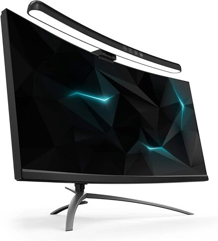 Computer Monitor Lamp, Curved Screen Monitor Light Bar for Eye Caring, Touch Dimming, No Screen Glar e, 7 Color RGB Light Effect, USB C LED Computer Lamp for Desk,Gaming in Saudi Arabia