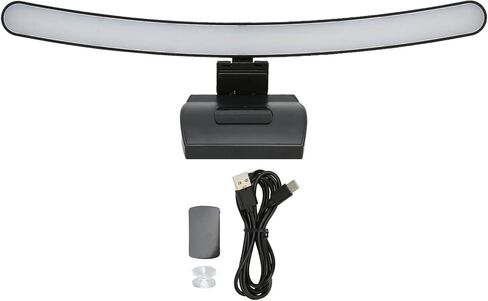 Computer Monitor Lamp, Curved Screen Monitor Light Bar for Eye Caring, Touch Dimming, No Screen Glar e, 7 Color RGB Light Effect, USB C LED Computer Lamp for Desk,Gaming in Saudi Arabia